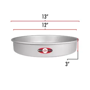 Fat Daddio's Anodized Aluminum Round Cheesecake Pan w/ Removable Bottom, 12 x 3