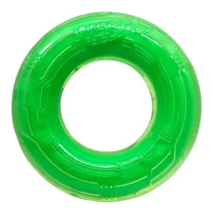 NERF Beef Scent Scentology Ring Max Tuff Chew Dog Toy - Green - 5