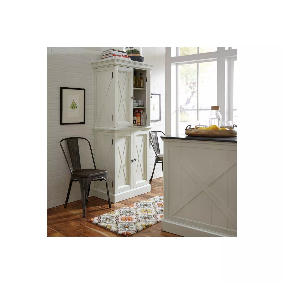 Seaside Lodge Pantry - White - Home Styles
