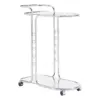 Bedford Chrome Finish Round Edge Bar Cart Silver - Inspire Q