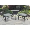 Rochelle 3pc Bistro Set - Black - Apollo Outdoor