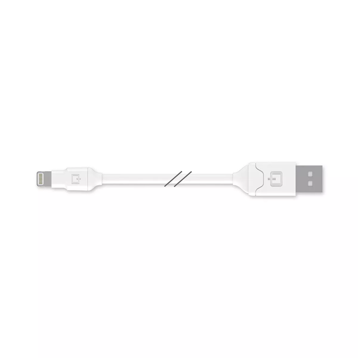 Qmadix - Apple Lightning Cable 4ft - White