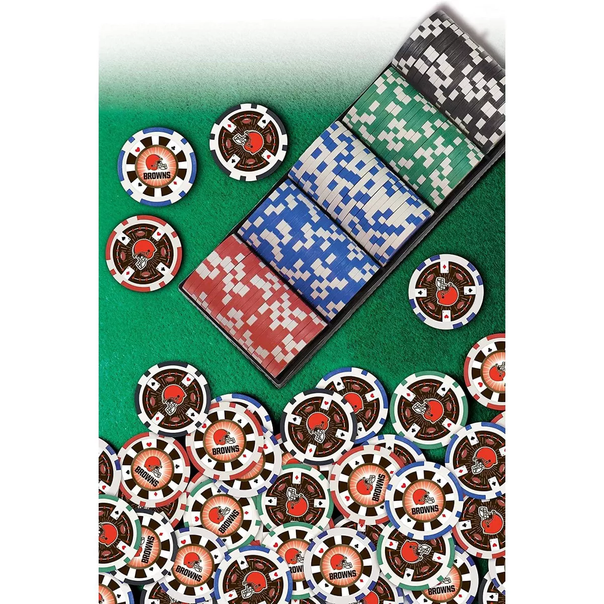 MasterPieces Inc Cleveland Browns NFL 100-Piece Poker Chips