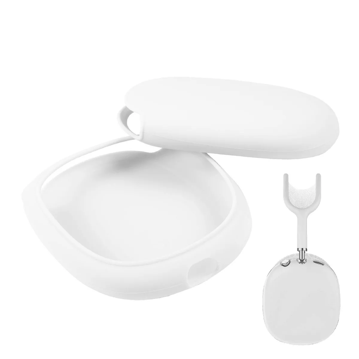 Insten EarCups Protector Case For Airpods Max Headphone, Soft Silicone Ear Cups Cover Protection Accessories, White