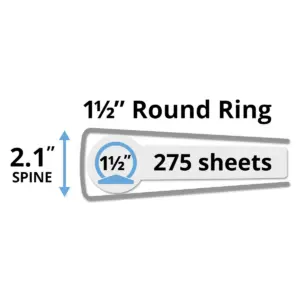 Avery Economy Non-View Binder with Round Rings 11 x 8 1/2 1 1/2