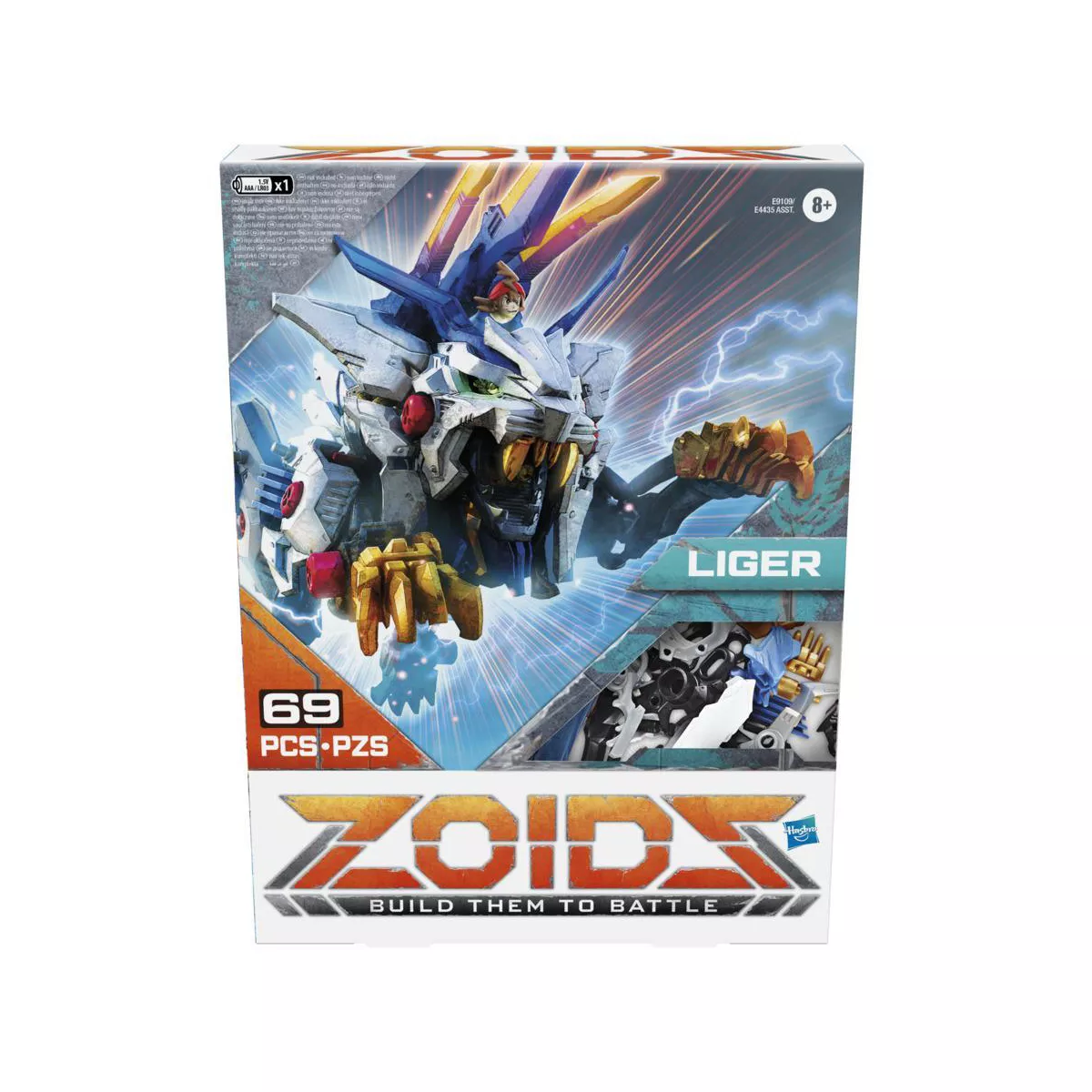 Zoids Giga Battlers Liger - Lion -Type Buildable Beast Figure, Motorized Motion - Kids Toys Ages 8 and Up, 67 Pieces