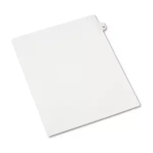 Avery-Style Legal Exhibit Side Tab Divider Title: 78 Letter White 25/Pack 01078