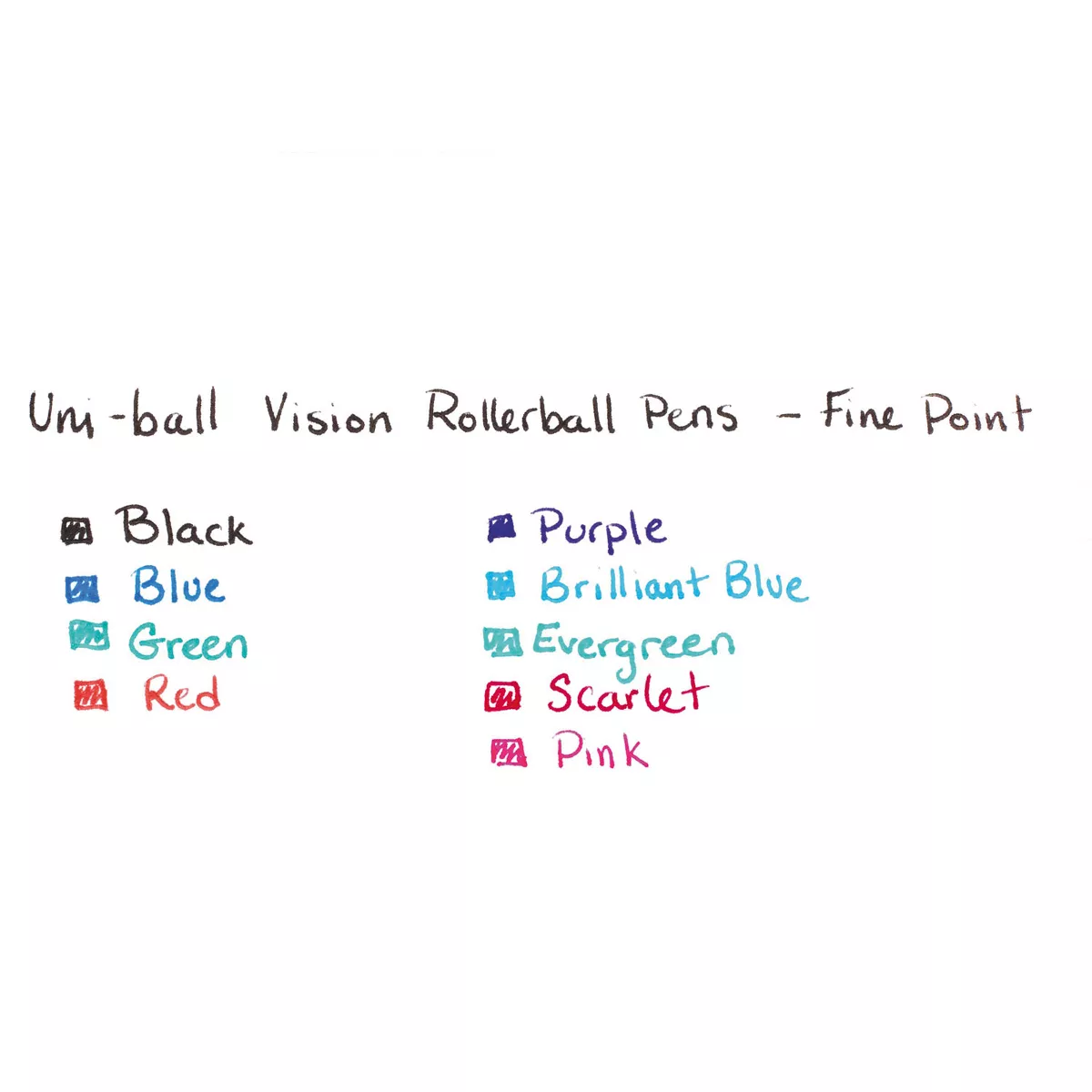 uni-ball VISION Stick Roller Ball Pen Fine 0.7mm Blue Ink Blue/Gray BarrelStand 60134