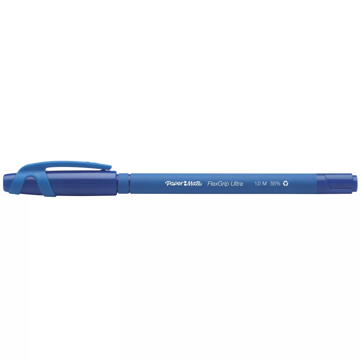 Paper Mate FlexGrip Medium Non-Retractable Ballpoint Pen, Medium, pk of 12