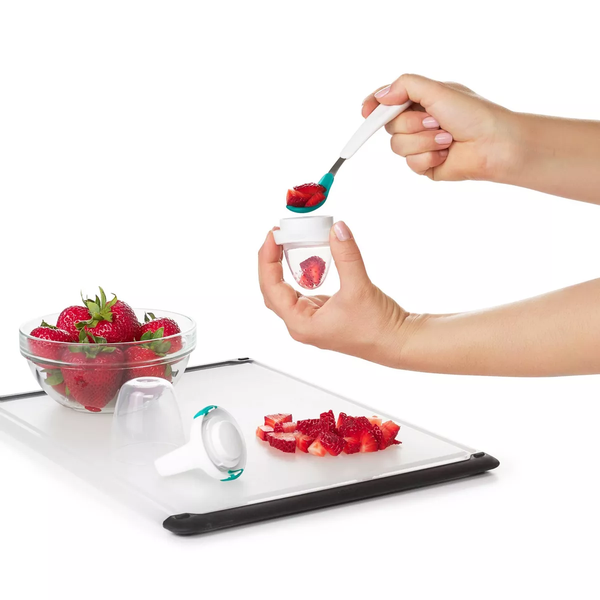 OXO TOT Toddler Feeding Prep Set - Teal