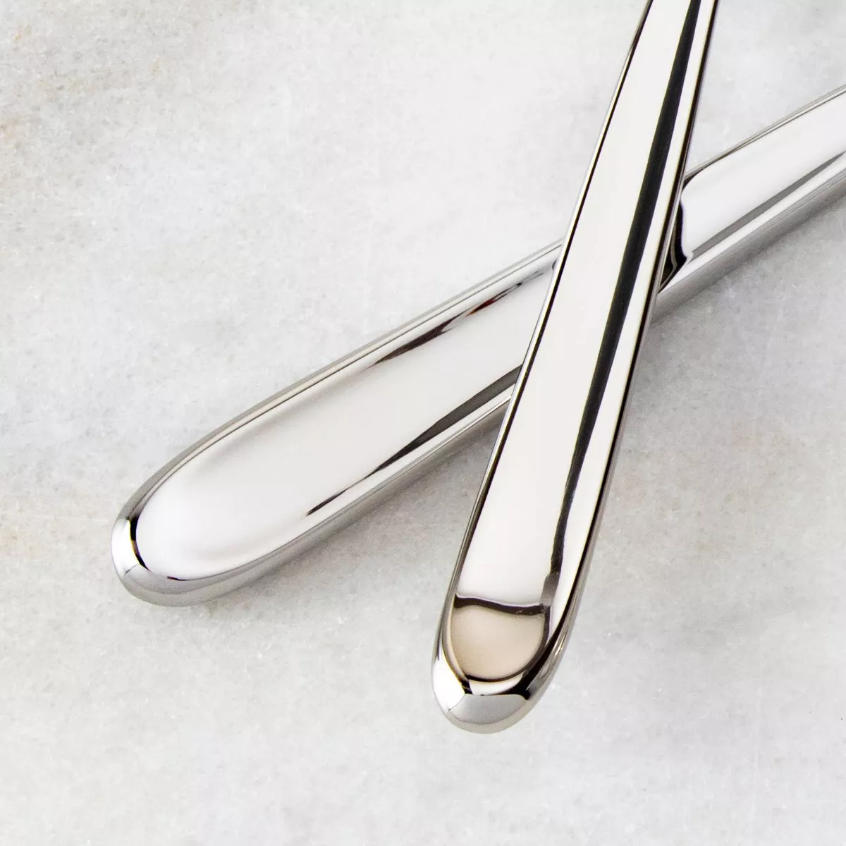 20pc Stainless Steel Scoop Silverware Set - Fortessa Tableware Solutions