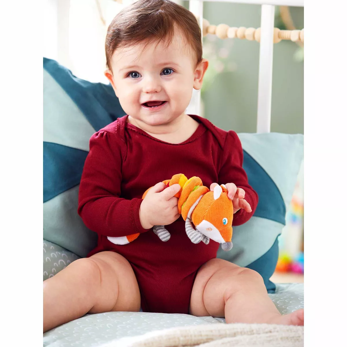 HABA Fox Foxy Multi-Sensory Corduroy Plush Baby Toy