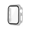 Metal Hard Case Compatible with Apple Watch 40mm Series 6 5 4 SE, Built in 9H Tempered Glass Screen Protector Full Protective Cover, Silver by Insten