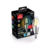 Smart 40W Equivalent Vintage Filament Tunable White LED Wi-Fi Enabled Voice Activated B11 E12 Light Bulb