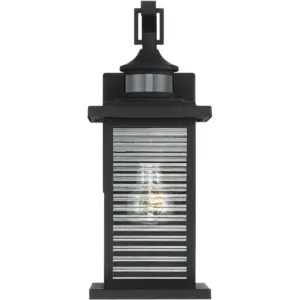 John Timberland Modern Outdoor Wall Light Fixture Textured Black 13 3/4