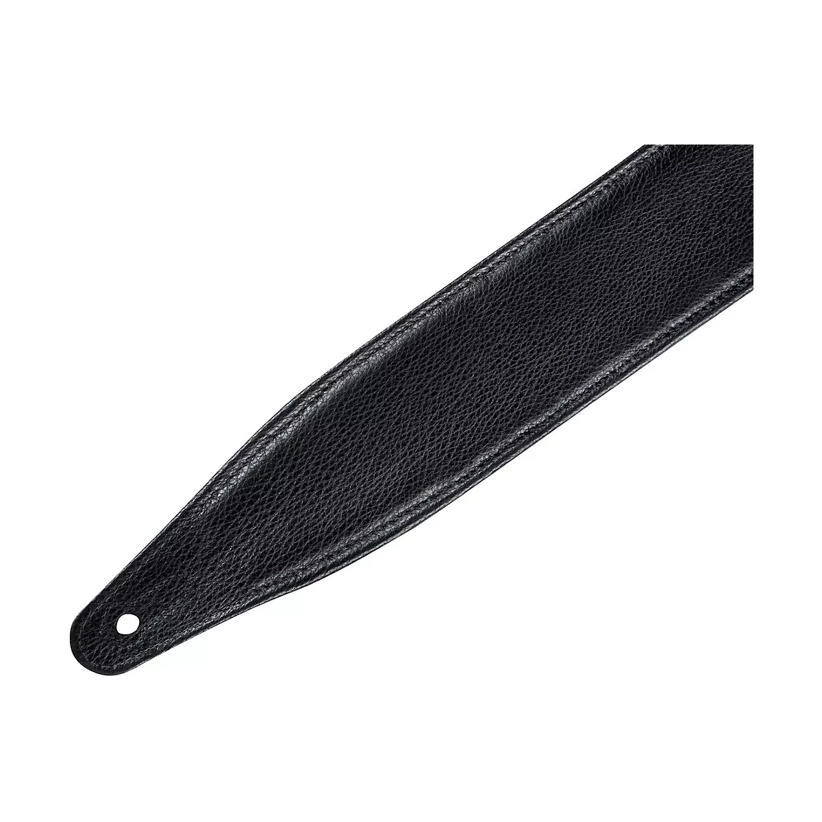 Levy's 2.5 in. Wide Black Chrome-tan Leather Guitar Strap (MC317DCO)