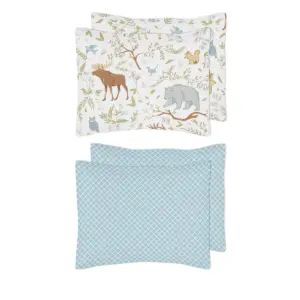 Gray & Blue Woodland Toile Comforter Set (Full/Queen) - Sweet Jojo Designs