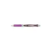 Pentel EnerGel RTX Retractable Liquid Gel Pen .7mm Black/Gray Barrel Violet Ink BL77V
