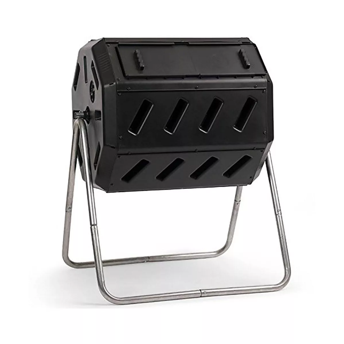 FCMP Outdoor IM4000 37-Gal Dual-Chamber Quick Curing Tumbling Composter Soil Bin