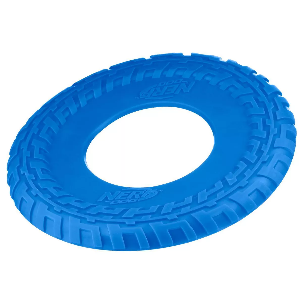 NERF Tire Flyer Dog Toy - Blue - 10