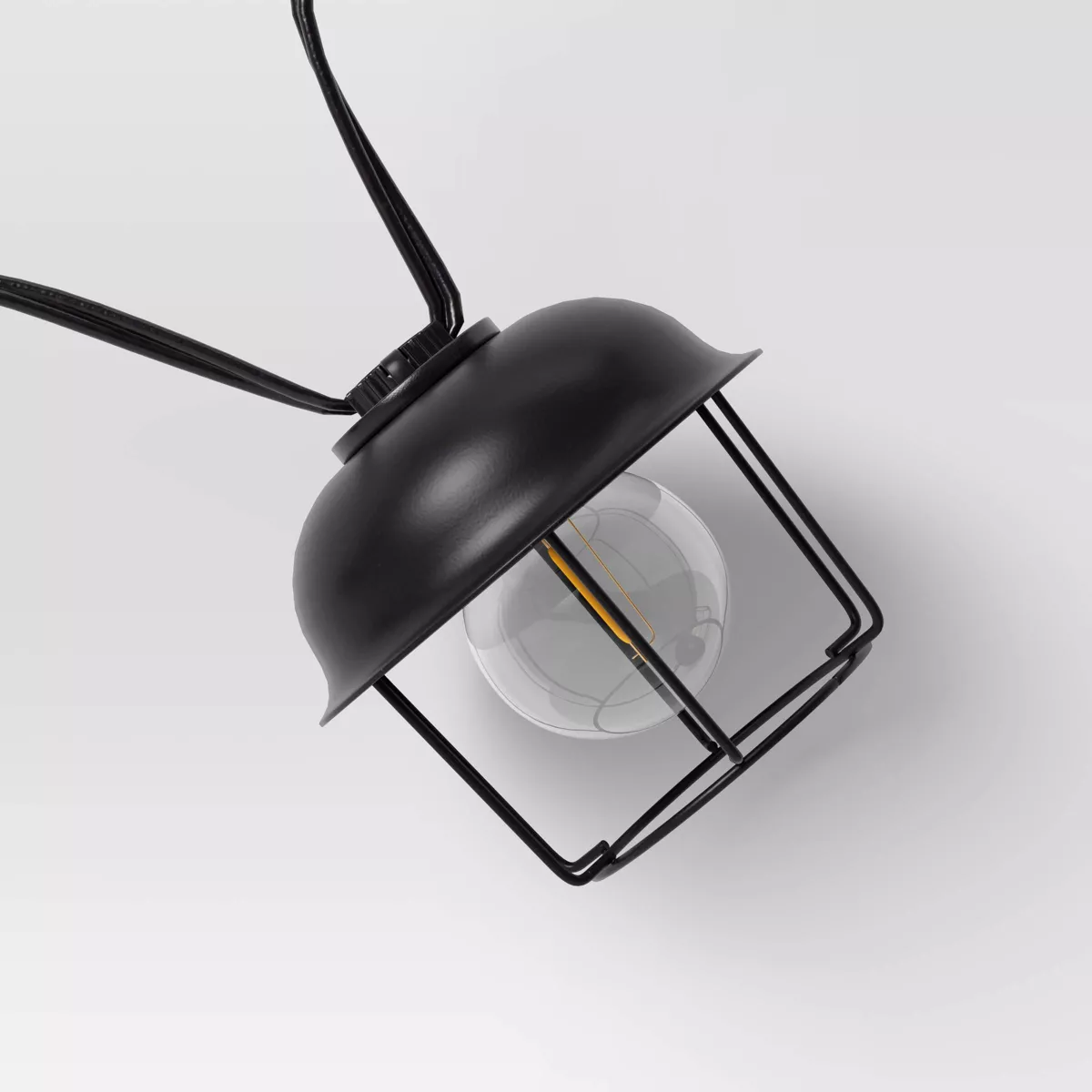 10ct LED Cage String Lights Black - Smith & Hawken™