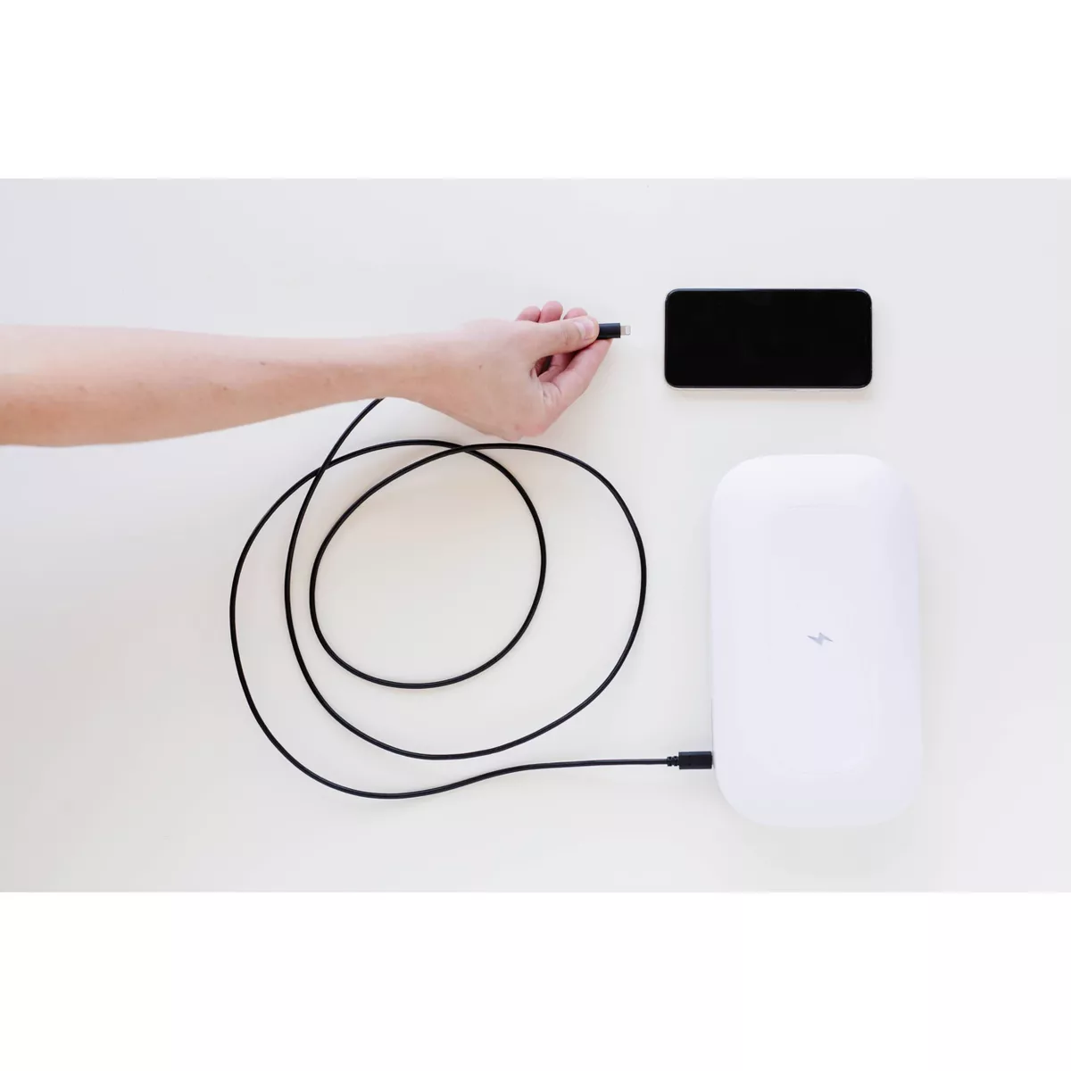 PhoneSoap Cable Lightning to USB-A 6' - Black