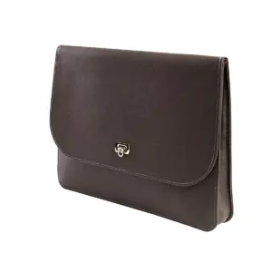 Staples Dark Grey Document Case With Gold Closure Letter (51822) 51822/TR51822