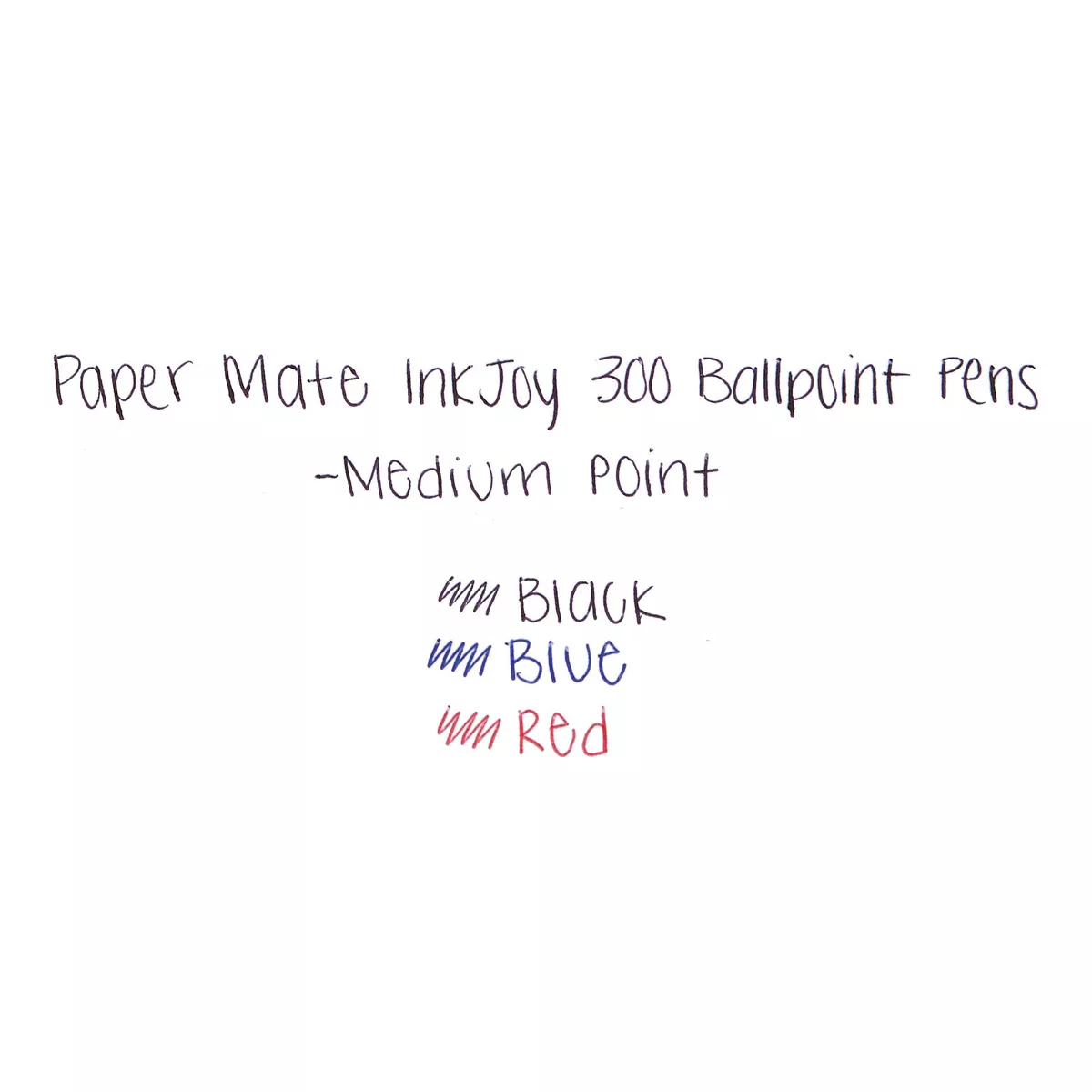 Paper Mate InkJoy 300 Ballpoint Stick Pen Blue Medium Dozen 1951341