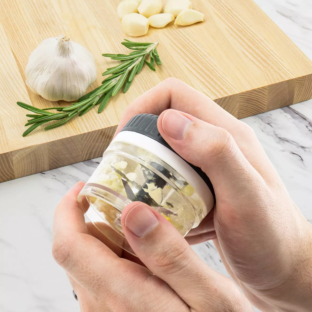 Tovolo Twist and Chop Mini Mincer Charcoal