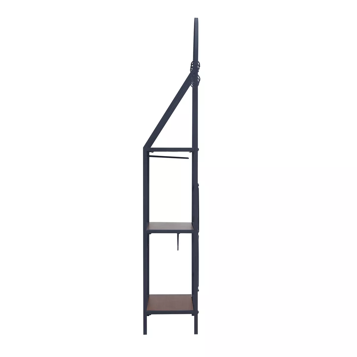 Danton Bakers Rack Rustic Brown With Dark Distressed Pine - Aiden Lane