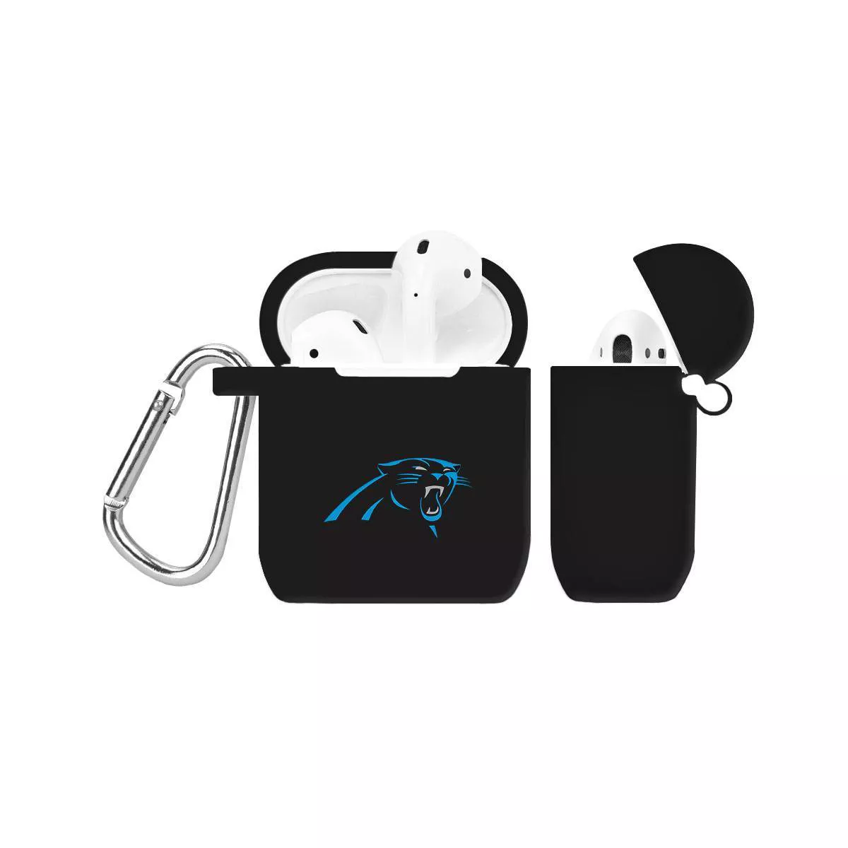 NFL Carolina Panthers Silicone AirPods Case Cover