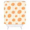 Allyson Johnson Pumpkins Shower Curtain Orange - Deny Designs