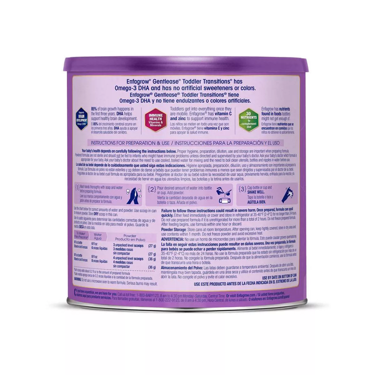 Enfagrow Toddler Transitions Gentlease Powder Formula - 20oz