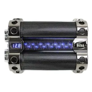 BOSS CAP18 18 FARAD Digital Car Audio Capacitor Cap w/ Digital Light Show