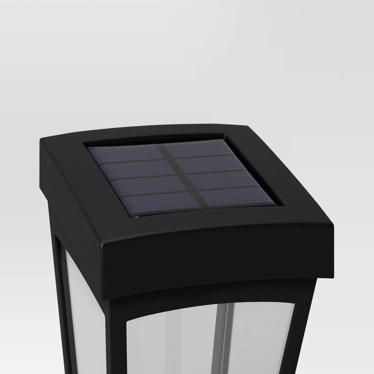 2pk Deck LED Outdoor Lantern Lights Black - Threshold™