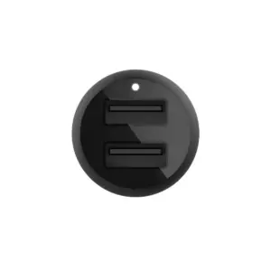 Belkin Dual USB-A Car Charger with USB-A to Mirco Cable 3.3' - Black