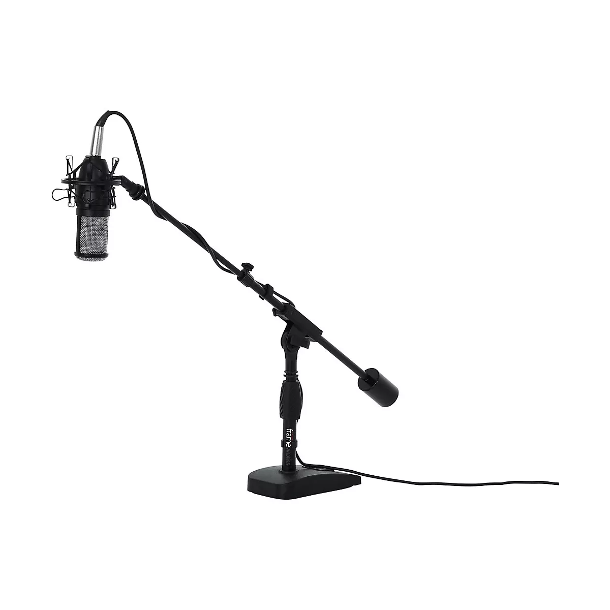 Gator GFW-MIC-0822 Telescoping Boom Mic Stand Desktop & Bass Drum
