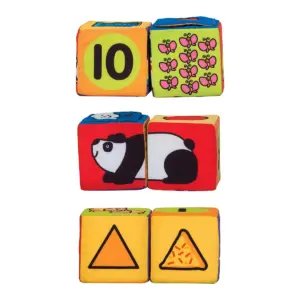 Melissa & Doug K's Kids Match and Build Soft Blocks Set
