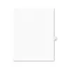 Avery-Style Legal Exhibit Side Tab Divider Title: 15 Letter White 25/Pack 11925