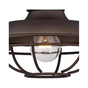 Franklin Iron Works Rustic Outdoor Wall Light Fixture Farmhouse Bronze 9