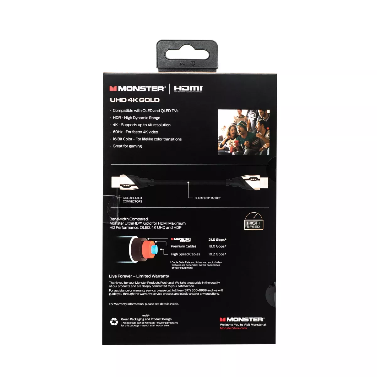 Monster 8' 4K HDMI Cable