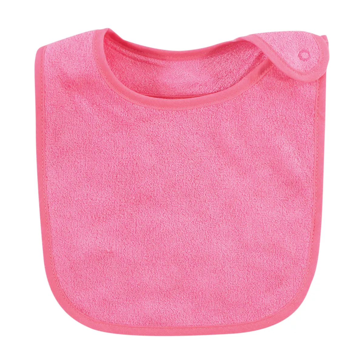 Hudson Baby Infant Girl Rayon from Bamboo Terry Bibs, Pink Lilac, One Size