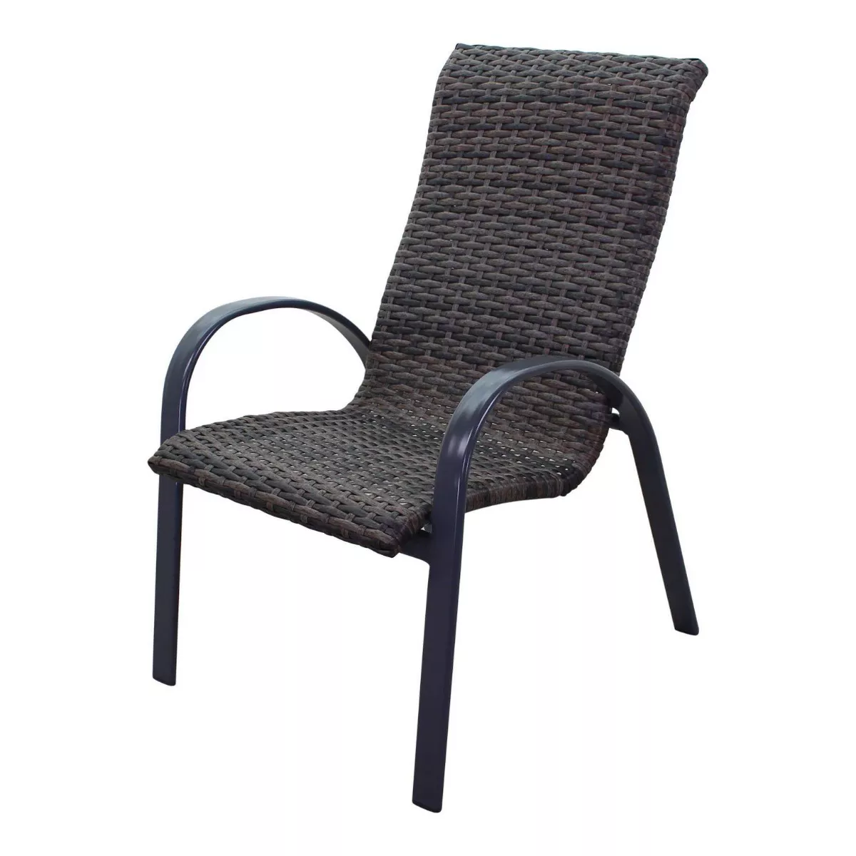 Santa Fe 4pc Wicker Chairs - Silver - Courtyard Casual