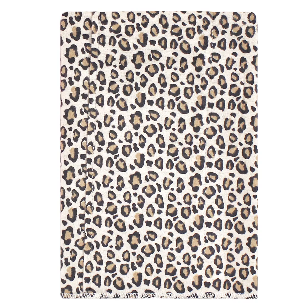 Hudson Baby Infant Girl Cotton Flannel Burp Cloths 7pk, Leopard, One Size