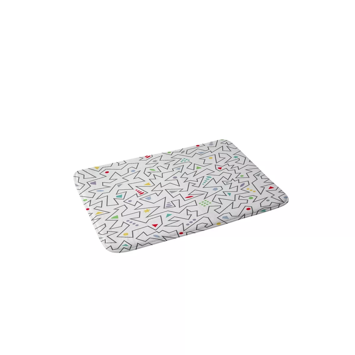 Andi Bird Line Wise Bath Mat Black - Deny Designs