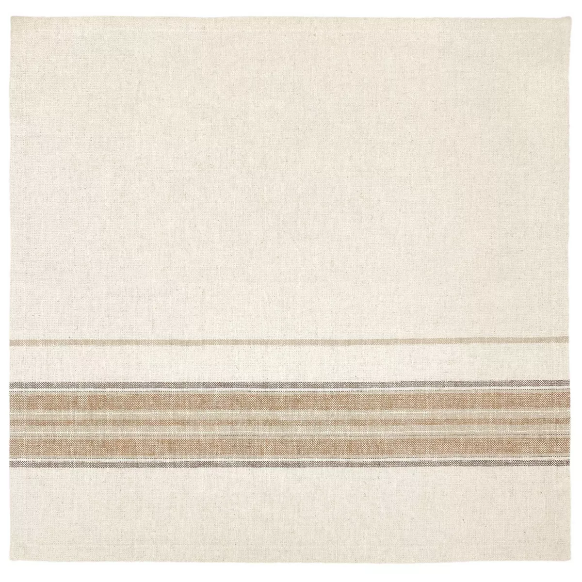 4pk Cotton Striped Border Napkins Orange - Threshold™