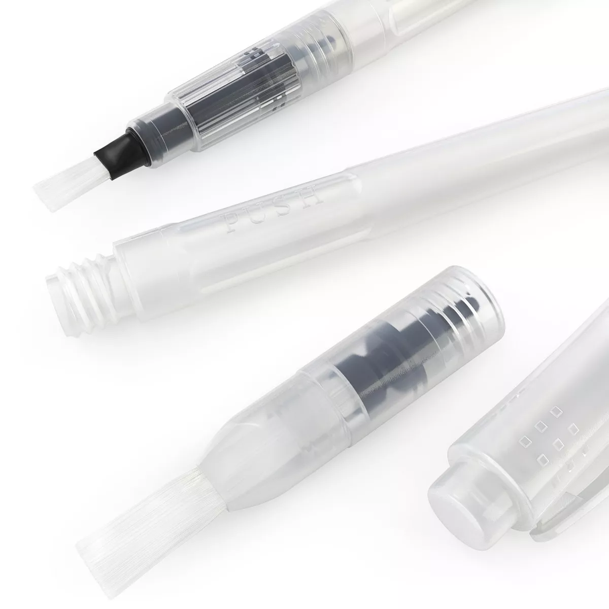 Arteza Refillable Water Brush Pens, Assorted Tips - 6 Pack (ARTZ-8020)