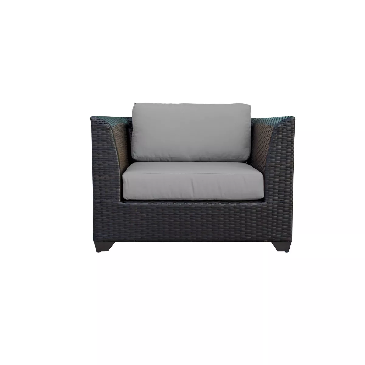 Barbados 14pc Patio Sectional Seating Set with Cushions - Gray - TK Classics