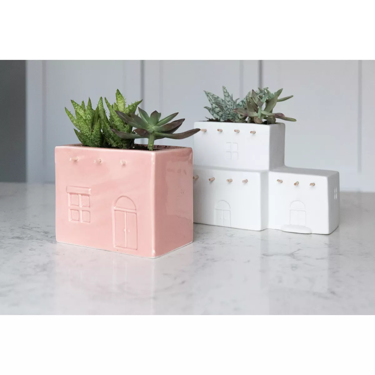 Adobe Planter - Beige - Shiraleah