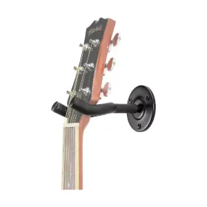 Musician's Gear Black Metal Guitar Wall Hanger - 2 Pack